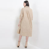 Hush Puppies Pakaian Wanita Dress Carlene Midi In Khaki