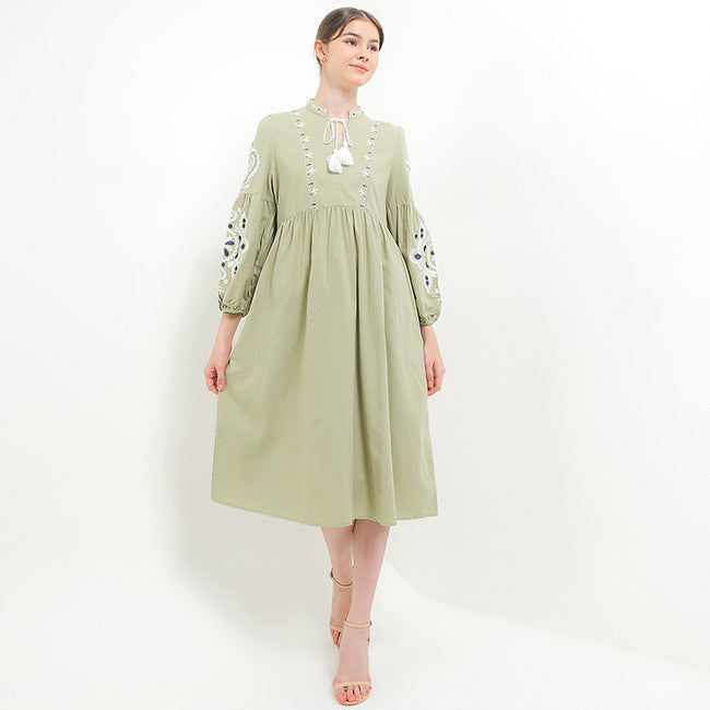 Hush Puppies Pakaian Wanita Dress Nc Jemny In Sage