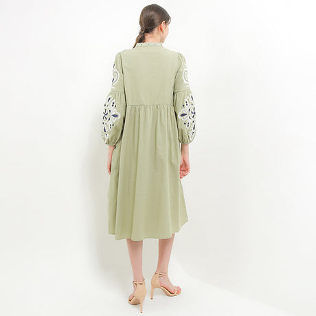 Hush Puppies Pakaian Wanita Dress Nc Jemny In Sage