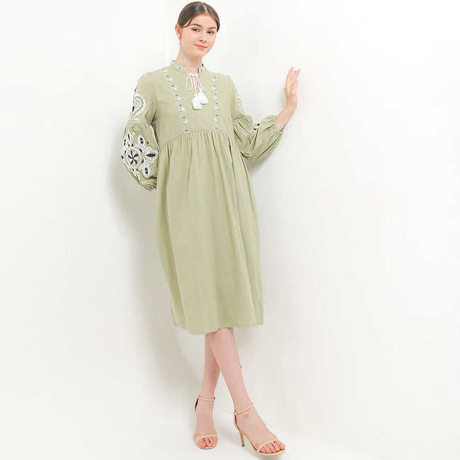 Hush Puppies Pakaian Wanita Dress Nc Jemny In Sage