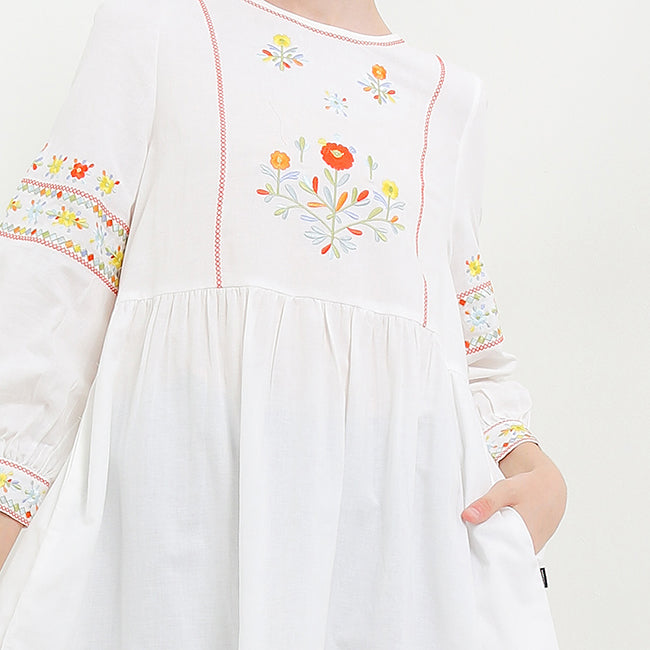 Hush Puppies Pakaian Wanita Dress Nc Ethia Ldr In Off White