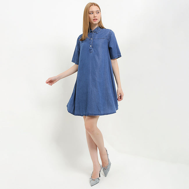 Hush Puppies Pakaian Wanita Dress Ericka In Dark Blue