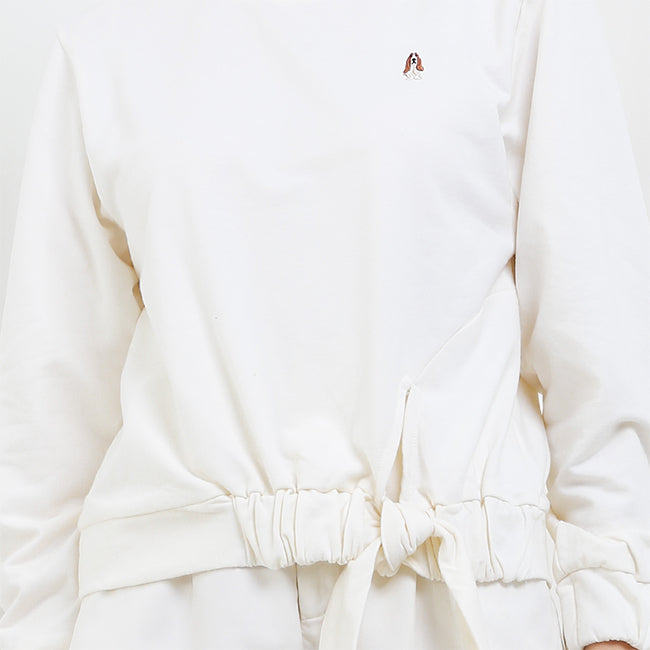 Hush Puppies Pakaian Sweaters Wanita Lemanja In White