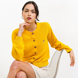 Hush Puppies Pakaian Sweaters Wanita Davi In Mustard