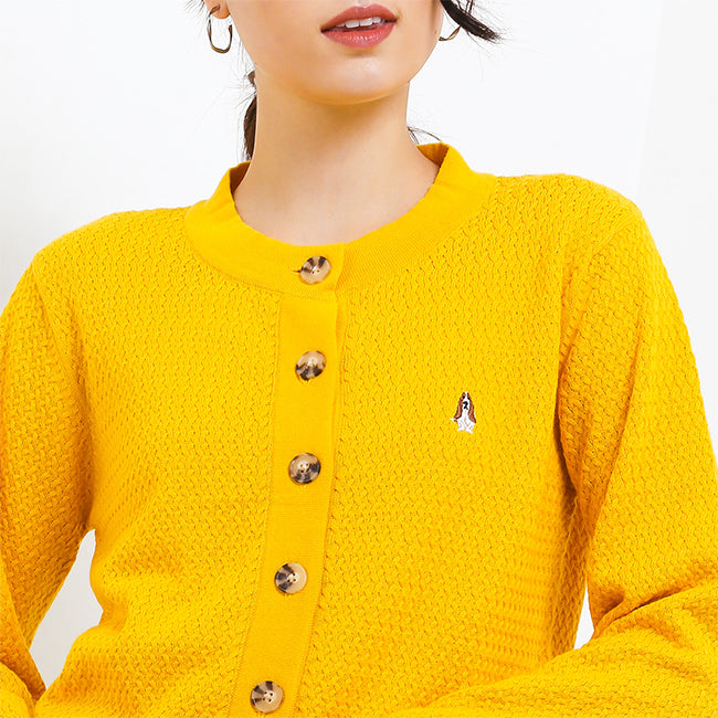 Hush Puppies Pakaian Sweaters Wanita Davi In Mustard