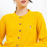 Hush Puppies Pakaian Sweaters Wanita Davi In Mustard