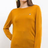 Hush Puppies Pakaian Sweaters Wanita Oline 5 In Mustard