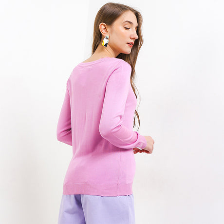 Hush Puppies Pakaian Sweaters Wanita Oline 5 In Pink