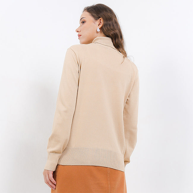 Hush Puppies Pakaian Wanita Sweaters Carica In Khaki