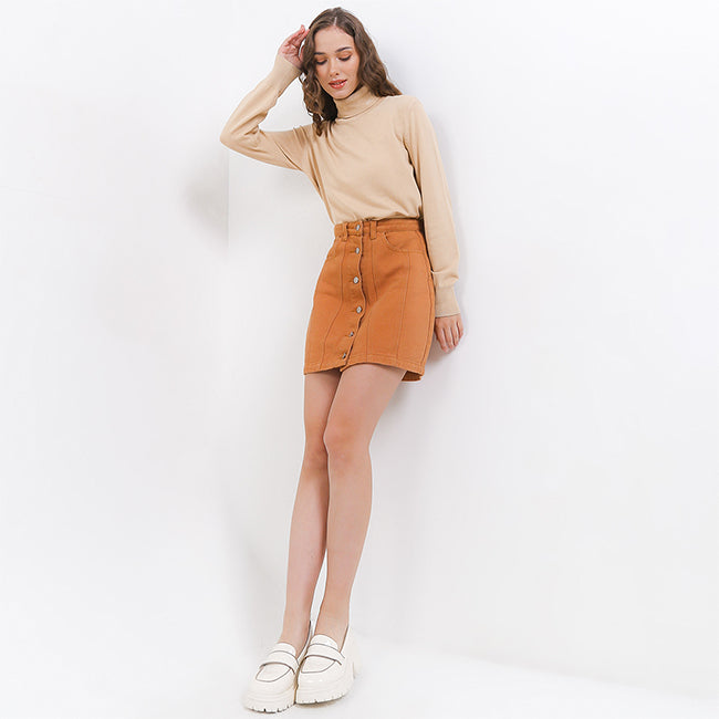 Hush Puppies Pakaian Wanita Sweaters Carica In Khaki