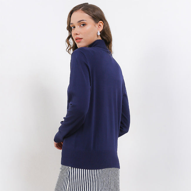 Hush Puppies Pakaian Wanita Sweaters Carica In Navy