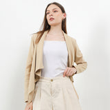 Hush Puppies Pakaian Wanita Outwear Girfa In Beige S