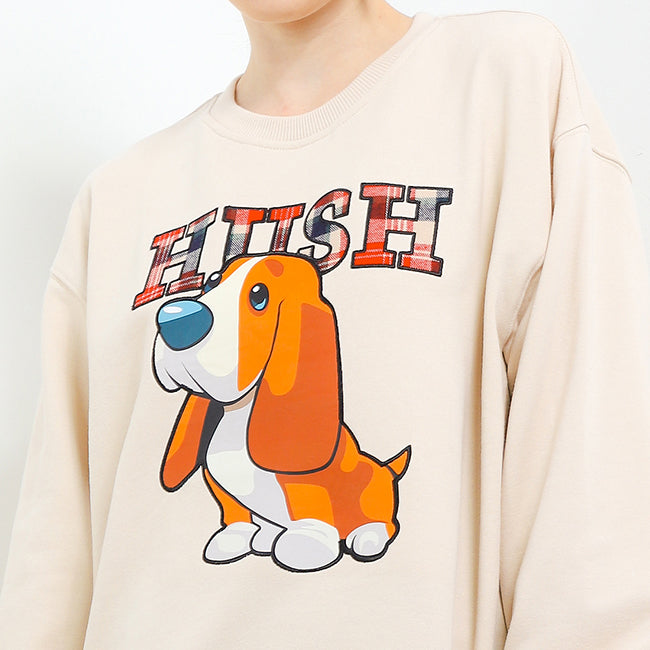 Hush Puppies Pakaian Wanita 90S Bluza In Beige