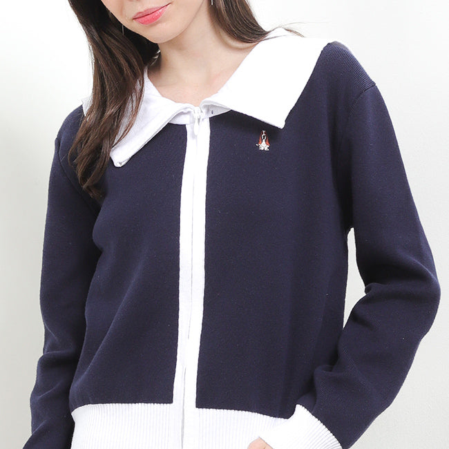 Hush Puppies Pakaian Wanita Jackets Shirley Solid In Navy