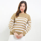 Hush Puppies Pakaian Wanita Sweater Bsc Rua In Khaki