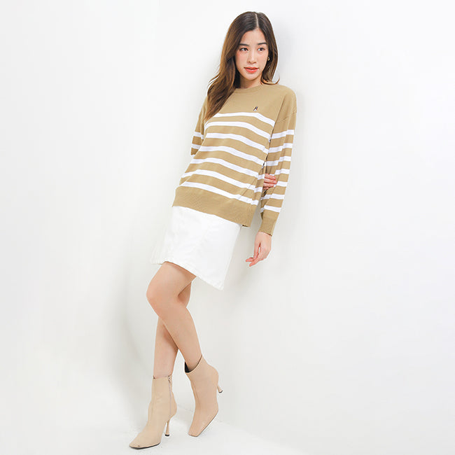 Hush Puppies Pakaian Wanita Sweater Bsc Rua In Khaki