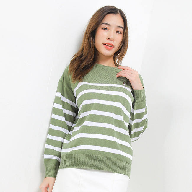 Hush Puppies Pakaian Wanita Sweater Bsc Rua In Sage