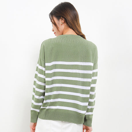 Hush Puppies Pakaian Wanita Sweater Bsc Rua In Sage