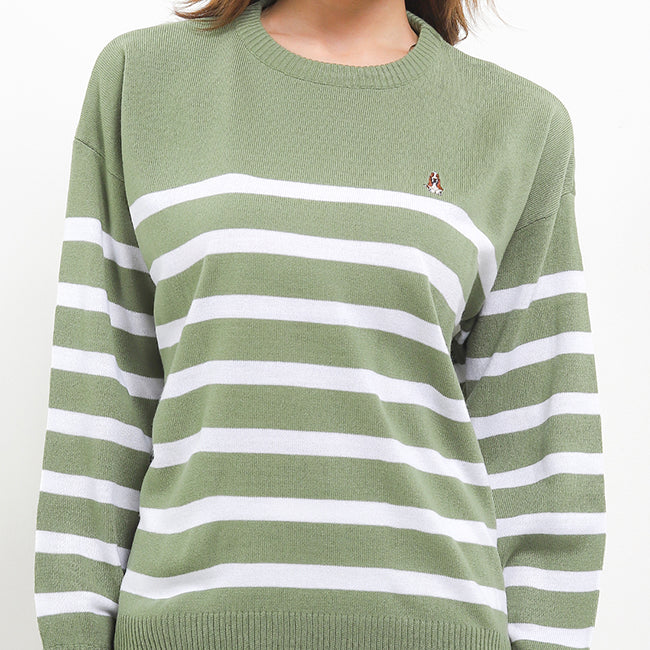 Hush Puppies Pakaian Wanita Sweater Bsc Rua In Sage