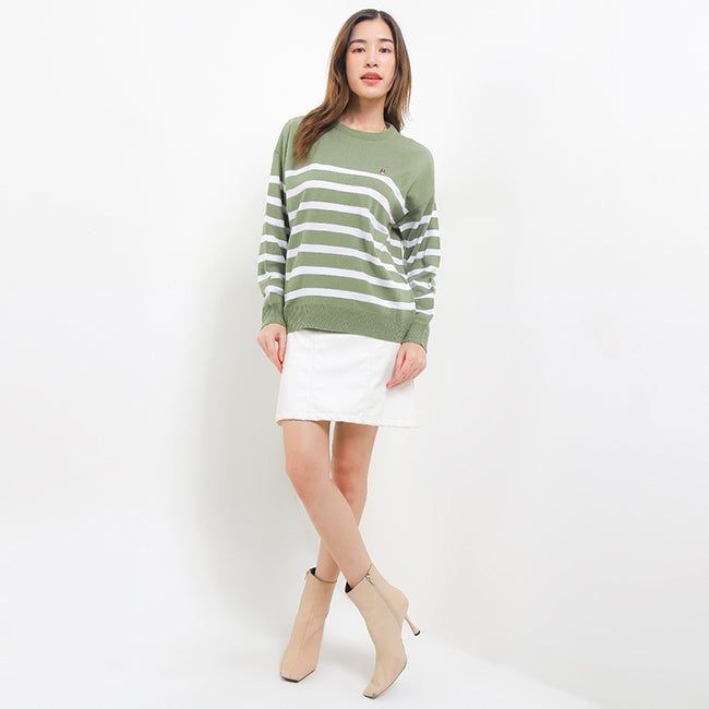 Hush Puppies Pakaian Wanita Sweater Bsc Rua In Sage