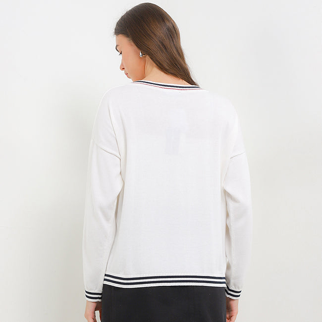 Hush Puppies Pakaian Wanita Cardigan Zonya In Off White