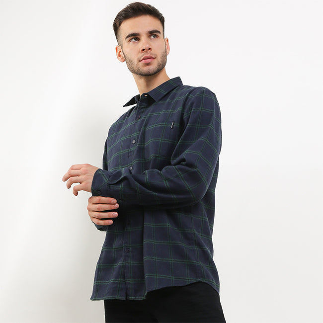 Hush Puppies Pakaian Kemeja Pria Olvidar In Navy