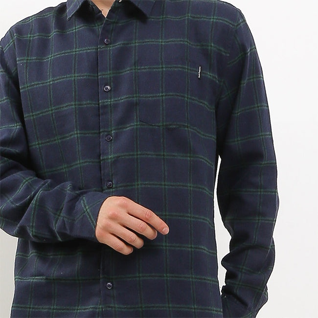 Hush Puppies Pakaian Kemeja Pria Olvidar In Navy