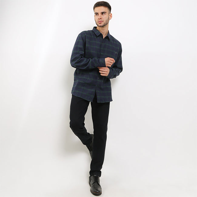 Hush Puppies Pakaian Kemeja Pria Olvidar In Navy