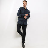 Hush Puppies Pakaian Kemeja Pria Olvidar In Navy