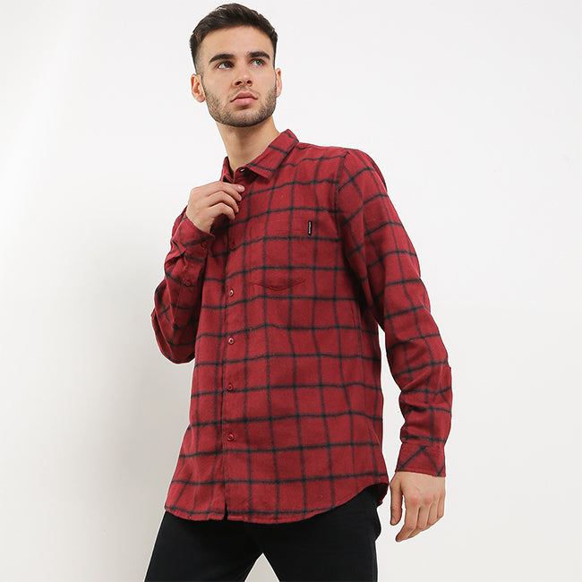 Hush Puppies Pakaian Kemeja Pria Olvidar In Red