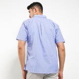 Hush Puppies Pakaian Kemeja Pria Gyan In Light Blue