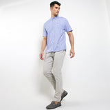 Hush Puppies Pakaian Kemeja Pria Gyan In Light Blue