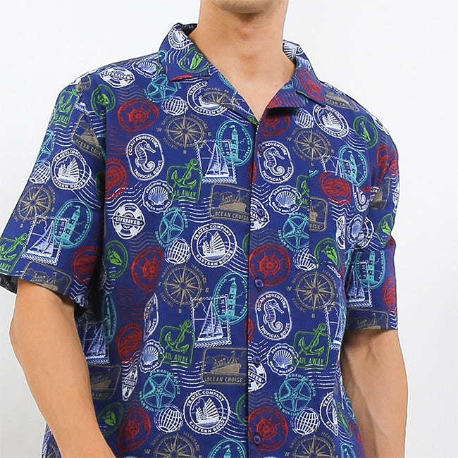 Hush Puppies Pakaian Pria Shirt Valida In Navy