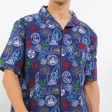 Hush Puppies Pakaian Pria Shirt Valida In Navy
