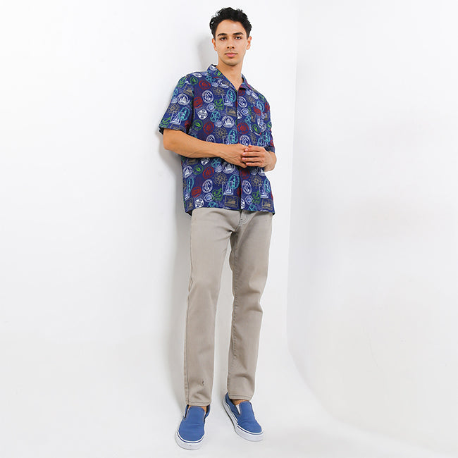 Hush Puppies Pakaian Pria Shirt Valida In Navy