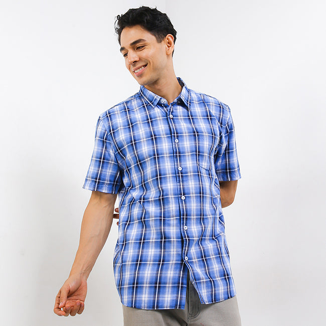 Hush Puppies Pakaian Pria Shirt Starboard In Blue
