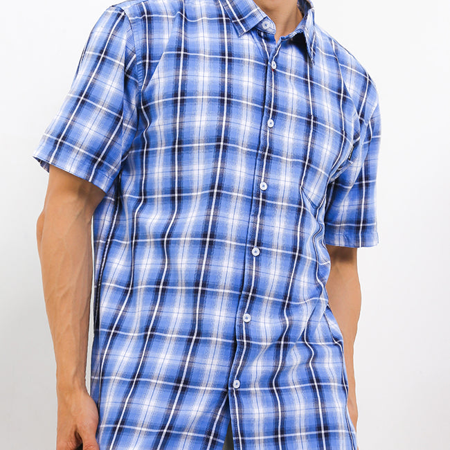 Hush Puppies Pakaian Pria Shirt Starboard In Blue