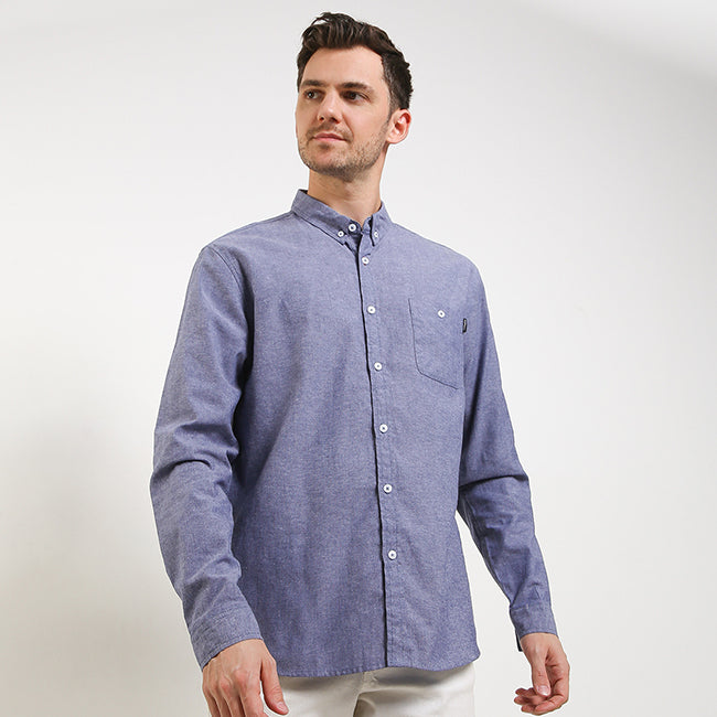 Hush Puppies Pakaian Pria Shirt Nautical Rupert In Navy