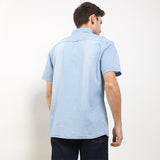 Hush Puppies Pakaian Pria Shirt Dinio In Light Blue