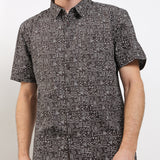 Hush Puppies Pakaian Pria Shirt Ethno In Black