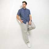 Hush Puppies Pakaian Pria Shirt Ethno In Navy