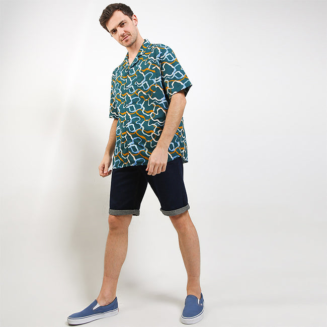 Hush Puppies Pakaian Pria Shirt Dido In Green