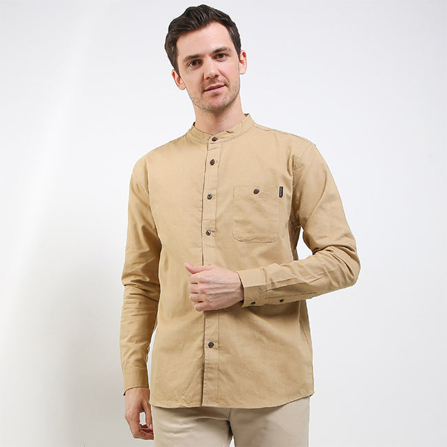 Hush Puppies Pakaian Pria Shirt Kabul 2 In Beige