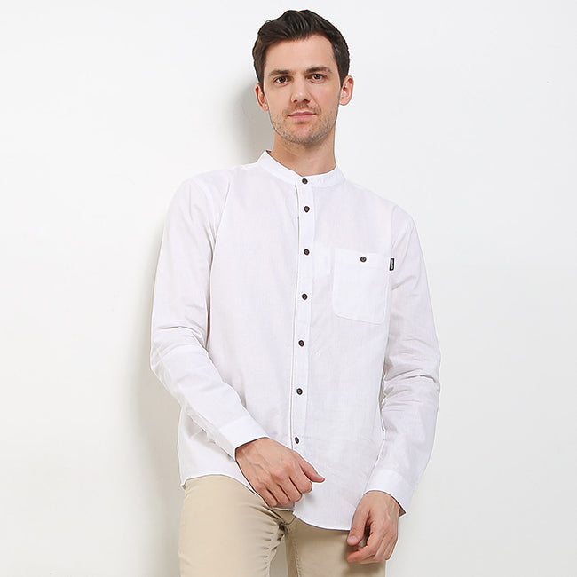 Hush Puppies Pakaian Pria Shirt Kabul 2 In White
