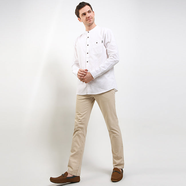 Hush Puppies Pakaian Pria Shirt Kabul 2 In White