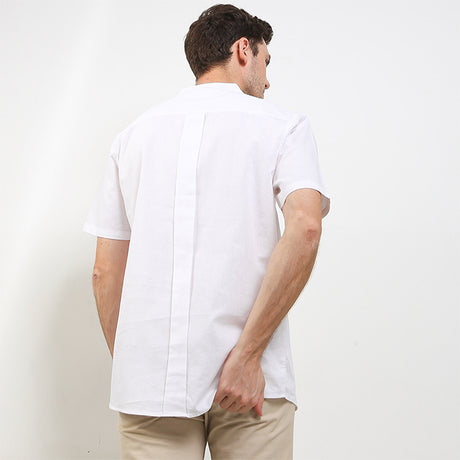 Hush Puppies Pakaian Pria Shirt Damascus 2 In White