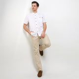Hush Puppies Pakaian Pria Shirt Damascus 2 In White