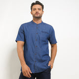 Hush Puppies Pakaian Pria Shirt Kuto In Blue