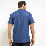 Hush Puppies Pakaian Pria Shirt Kuto In Blue