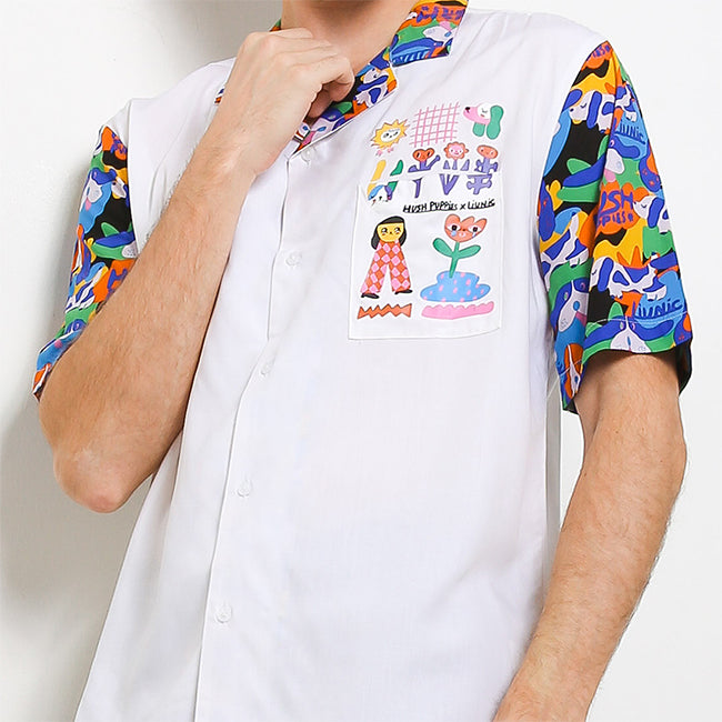 Hush Puppies Pakaian Pria Shirt Legra In White